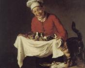 约瑟夫 贝勒 : A Boy with Dogs and Kittens